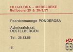 11 Filu-flora - Merelbeke Ruilbeurs 25 & 26/9/71 Paardenmanege Pondero
