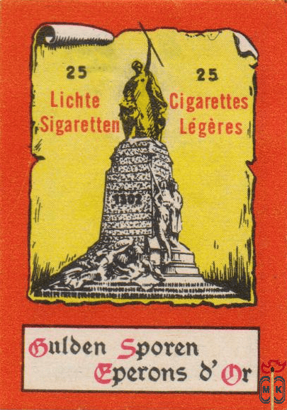 Bulden sporen cperons d'or 25 Lichte sigaretten 25 cigarettes lege