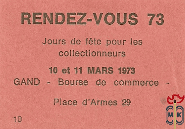 Rendez-Vous 73 Jours de fete pour les collectionneurs 10 en 11 maart 1
