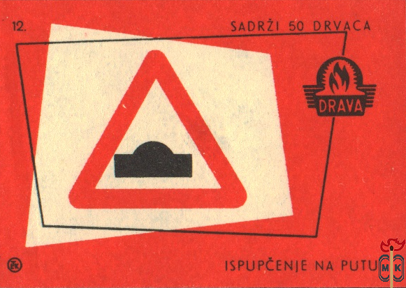 Ispupcenje na putu Sadrzi 50 Drvaca Drava