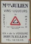 Pont mobile sur ume voie navigable M son JULIEN Vins-Liqueurs 69.r.de