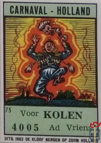 Voor KOLEN 4005 Ad Vriens CARNAVAL-HOLLAND Uitg. 1962 de kloof Bergen