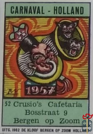 Crusio's Cafetaria Bosstraat 9 Bergen op Zoom CARNAVAL-HOLLAND Uit