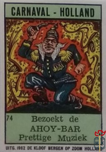 Bezoekt de AHOY-BAR Prettige Muziek CARNAVAL-HOLLAND Uitg. 1962 de klo