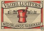 Vijzel lucifers Nederlands fabrikaat