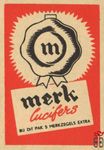 Merk  lucifers bij dit pak 5 merkzegels extra