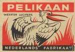 Pelikaan weerter lucifers Nederlands fabrikaat