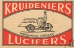 Kruideniers Lucifers Nederlandsch fabrikaat