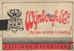 Wynbergh & Co Bu ons kopen is sparen! veiligheidslucifers