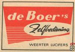 de Boer's Zelfbediening weerter lucifers