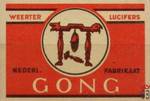 Gong Weerter Lucifers Nederl. Fabrikaat