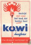 Ko.wi bestrijd mel vuur het leed. dat kanker heet lucifers Uw drogist