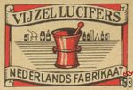 Vijzel lucifers Nederlands fabrikaat