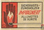 Impragniert sicherheits-zundholzer allumettes de surete