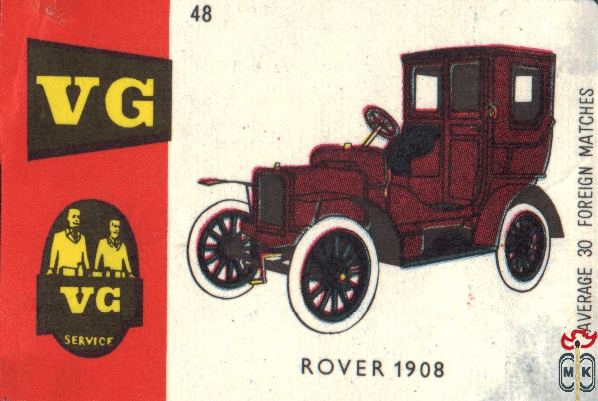 Rover 1908 average 30 foreign matches VG service