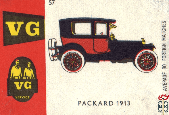Packard 1913 average 30 foreign matches VG service