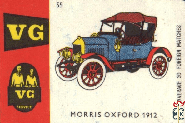 Morris Oxford 1912 average 30 foreign matches VG service