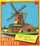 29e serie 281-290 Ned.fab. Molen lucifers v.h. l.f.