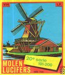20e serie 191-200 Ned. fab. Molen lucifers v.h. l.f.