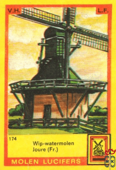 Wip-watermolen Joure (Fr.)  Molen lucifers v.h. l.f.