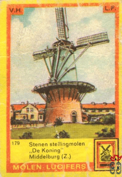 Stenen stellingmolen "De Koning" Middelburg (Z.) Molen lucif