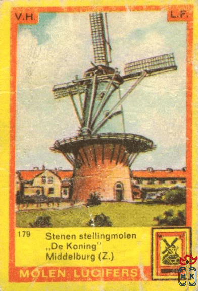 Stenen steilingmolen "De Koning" Middelburg (Z.) Molen lucif