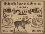 Sakerhets-Tandstickor Uddevalla Tandsticksfabriks Sweden Swwedish safe