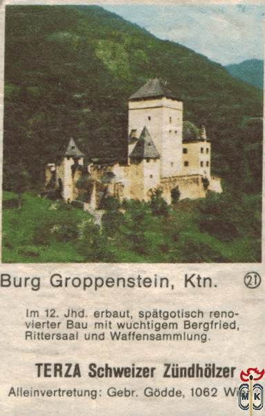 Burg Greifenstein, Ktn. Terza Schweizer Zundholzer Alleinvertretung: G