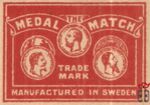 Medal Match the trade mark manufactured in Sweden