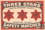 Three Stars made by Jonkoping-Vulgan Co. Jonkoping, Sweden. safety mat