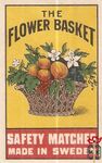 The Flower Basket safety matches made in Sweden