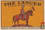 The Lancer average 60 sticks made by Jonkoping vulcan Co., Jonkoping,