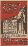 The Magic Square impregnated safety match made in Sweden
