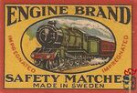 Engine Brand impregnated safety matches made in Sweden