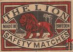 The Lion safety matches made in Sweden