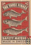 The Three Fishes safety matches made in Sweden