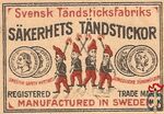 Sakerhets tandstickor Svensk Tandsticksfabriks registered trade mark m