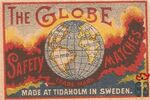 The Globe safety matches trade mark made in tidaholm in Sweden.