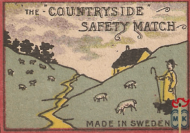 the "Countryside" safety matches made in Sweden