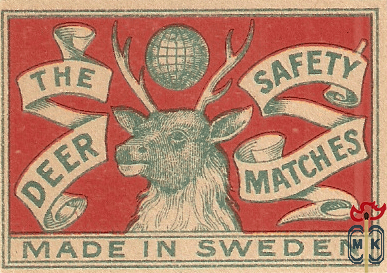 The Deer safety matches made in Sweden