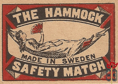 The Hammock safety matches made in Sweden