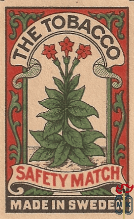 The Tobacco Safety matches made in Sweden