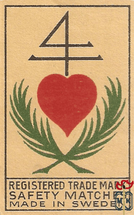 Registered trade mark safety matches made in Sweden