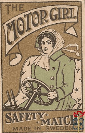 The Motor Girl Safety matches made in Sweden