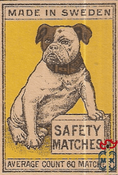 Safety matches average count 60 matches made in Sweden