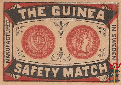 The Guinea safety matches manufactured in Sweden