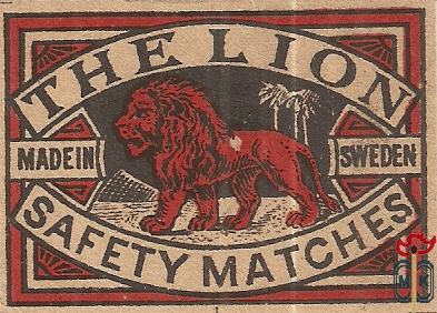 The Lion safety matches made in Sweden