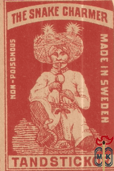 The Snake Charmer non - poisonous tandstickor made in Sweden