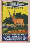 National Park Price Re. 0-0-6 safety matches the golden match industri