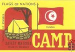 Tunisia flags of nations safety matches made in Belgium average 34 mat